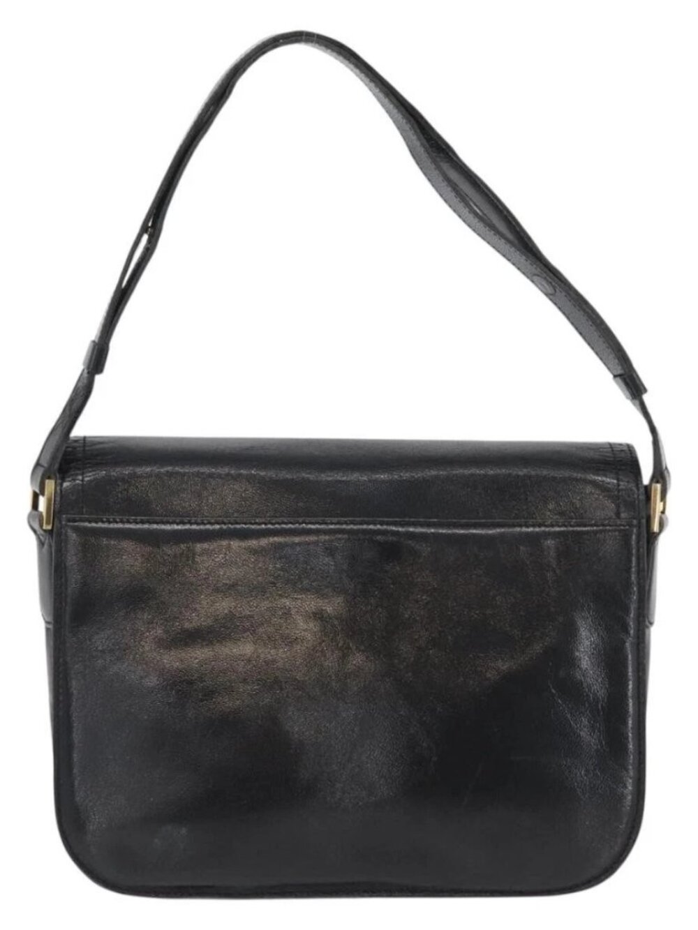 SAINT LAURENT Shoulder Bag Leather Black gold - Picture 2 of 16